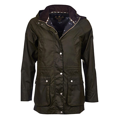 Barbour Brae Wax Parka, Seaweed